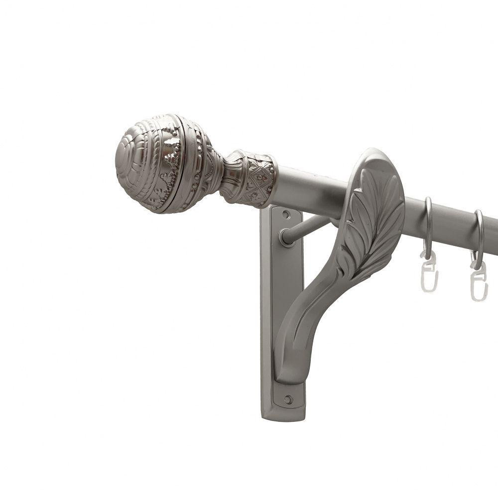 Карниз Orvit Арабеска металевий однорядний ретро Сатин 25 мм 240 см (00-00011157) Львів - фото 1