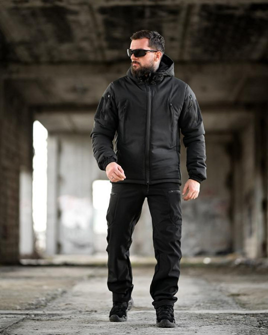 Зимовий тактичний костюм PANCER чорний ТР6498 Одеса - фото 3