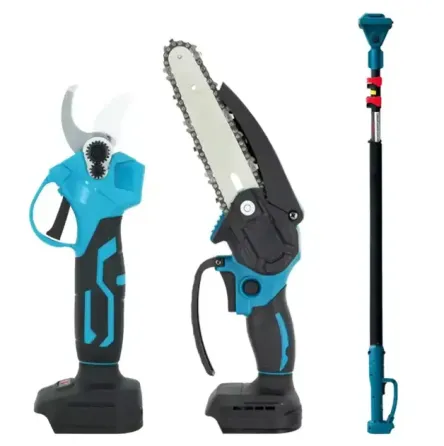 Набор аккумуляторного инструмента Секатор 36 В + Аккумуляторная минипила 6"+ штанга 155 см (Ножницы садовые) Коломия