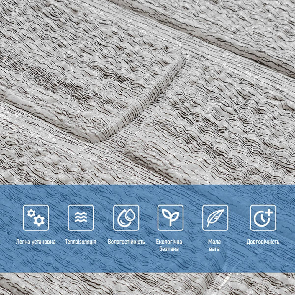 Самоклеящаяся 3D панель 700х700х5мм Камень кофе (150) SW-00001352 Киев - изображение 4