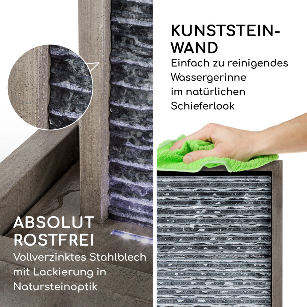 Садовый фонтан Imperia для внутреннего и наружного применения, насос 10 Вт, кабель 10 м, оцинкованный Ровно - изображение 6