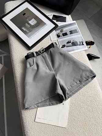 Женские базовые повседневные шорты турецкий кашемир Серый, 42 Одесса