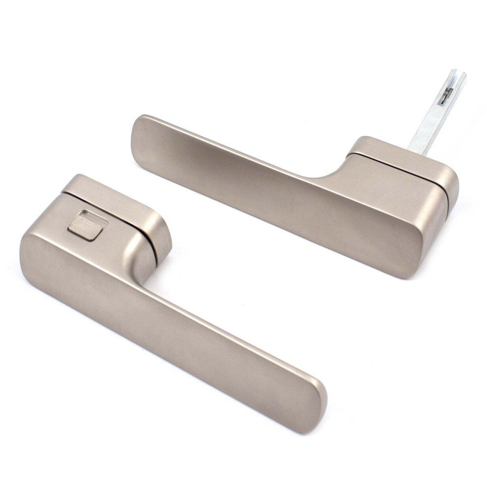 Дверна ручка на розетці M&T Minimal2.0 147445 Right SNi нікель матовий, в комплекті з WC Київ - фото 3