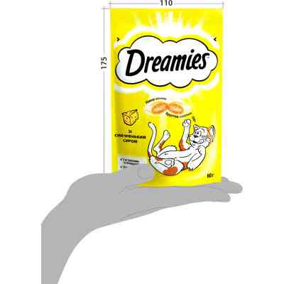 Лакомство для котов Dreamies с сыром 60 г (4008429037986) Винница