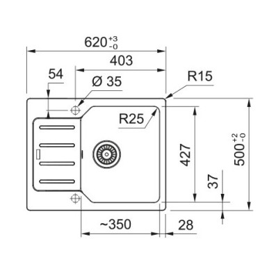 Мойка кухонная Franke City, фраграніт, сірий камінь (114.0701.826) Винница - изображение 2