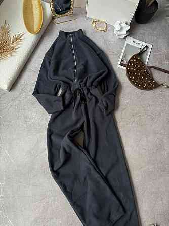 Женский теплый повседневный комбинезон из двухстороннего флиса Графит, 48/52 Одесса