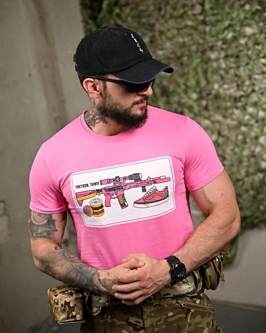 Бавовняна футболка Tactical pink ПП7756 Одеса - фото 2