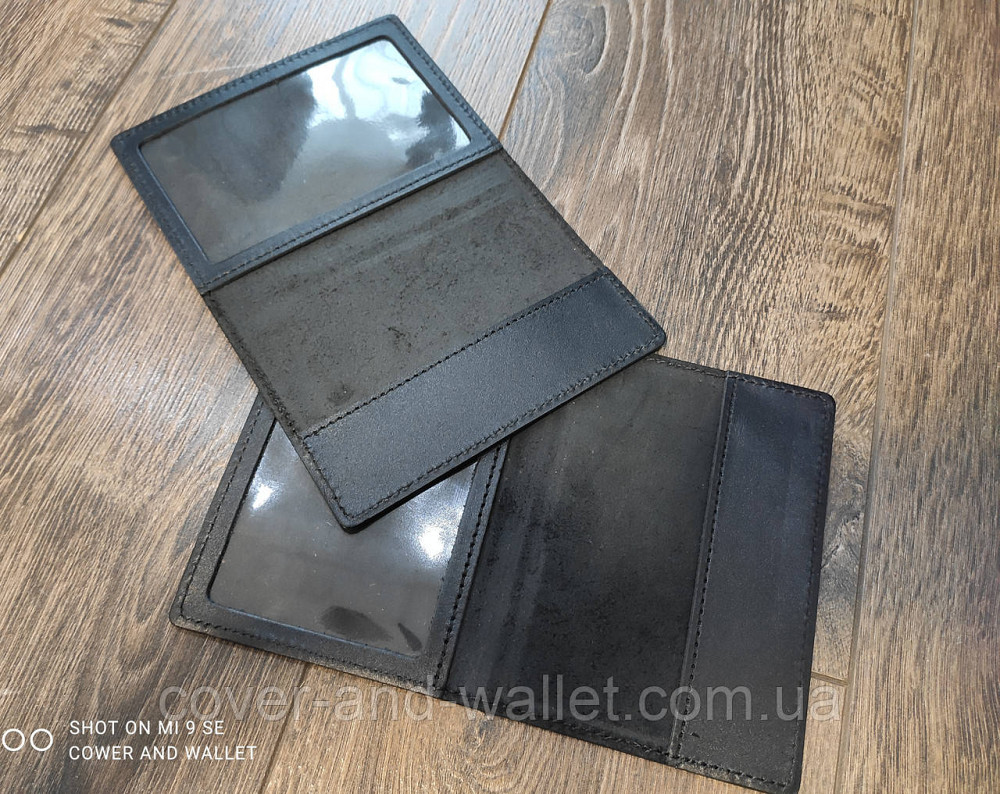 Шкіряна обкладинка на військовий квиток ДШВ Київ - фото 3