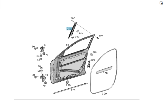 Mercedes-Benz  A1666900087 Декоративна накладка передніх правих дверей вертикальна ML/GLE W166 GL/GLS X166 Одеса