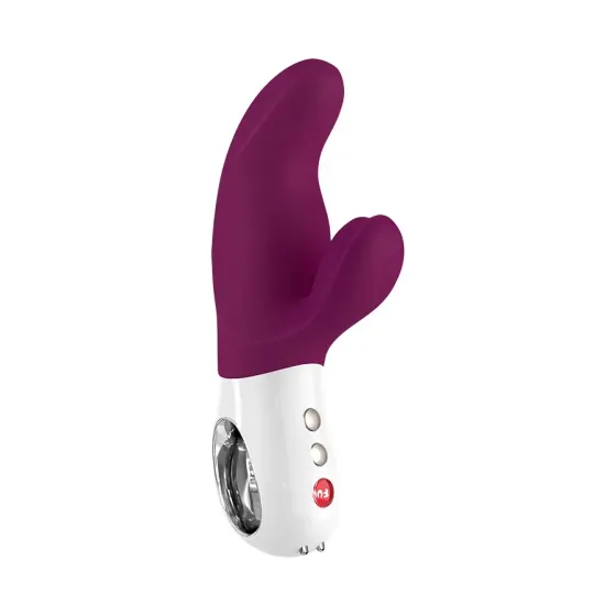 Вібратор-кролик Fun Factory MISS BI grape/white, 2 незалежні мотори, діаметр 4,2 см Львів