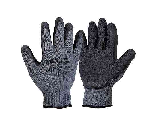 MASTERTOOL Рукавички бавовняні утеплені MASTERTOOL CRINKLE LATEX COTTON латексне покриття долон Коломия