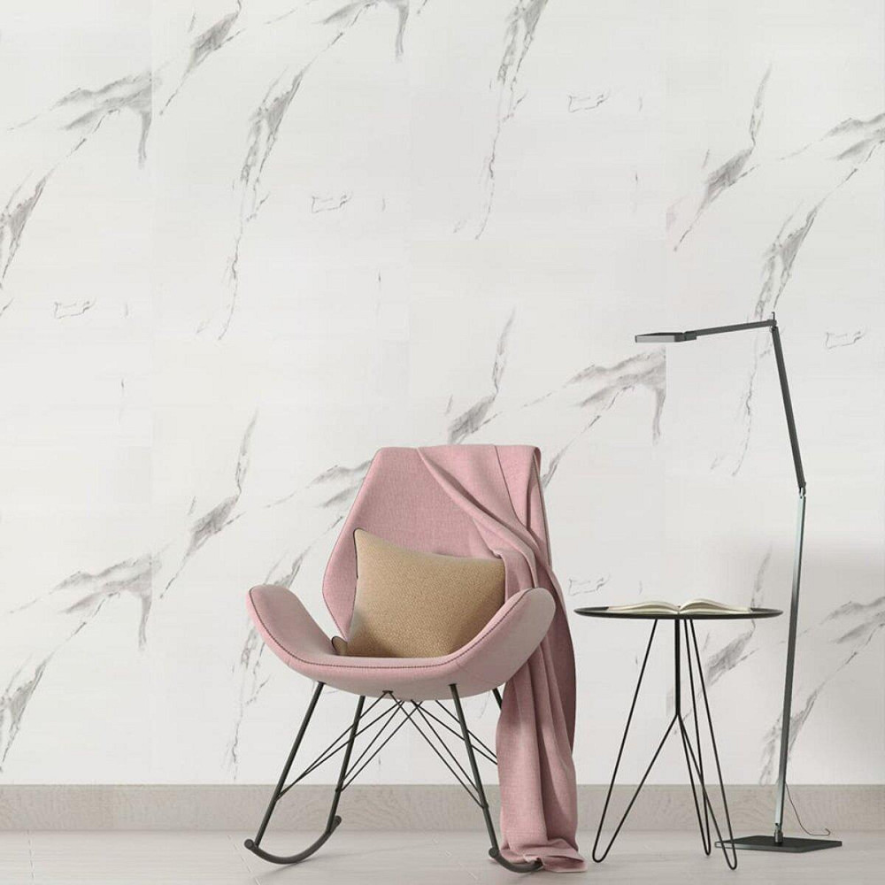 Шпалери на самоклейці 2800х500х1,5мм Білий мармур (D) SW-00001504 Київ - фото 6