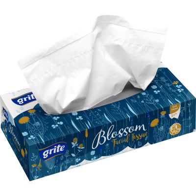 Серветки косметичні Grite Blossom 2 шари 80 шт. (4770023346152) Вінниця - фото 1