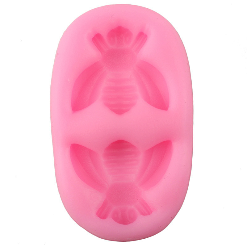 Форма силиконовая Пчела 54 на 31 мм розовый Киев - изображение 3