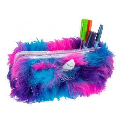 Пенал Cool For School плюшевый 1 отделение Magical синий (CF87106) Винница - изображение 2