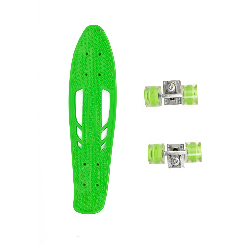 Скейт детский пенни борд, скейтборд для детей со светящимися колесами Profi MS0459-1 Салатовый Каменец-Подольский - изображение 4