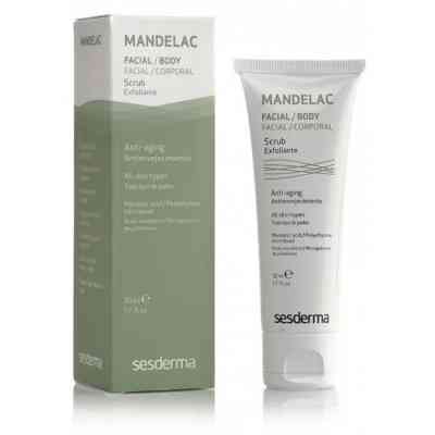Скраб с миндальной кислотой для лица и тела Sesderma MANDELAC Scrub Face and Body 50 мл Днепр