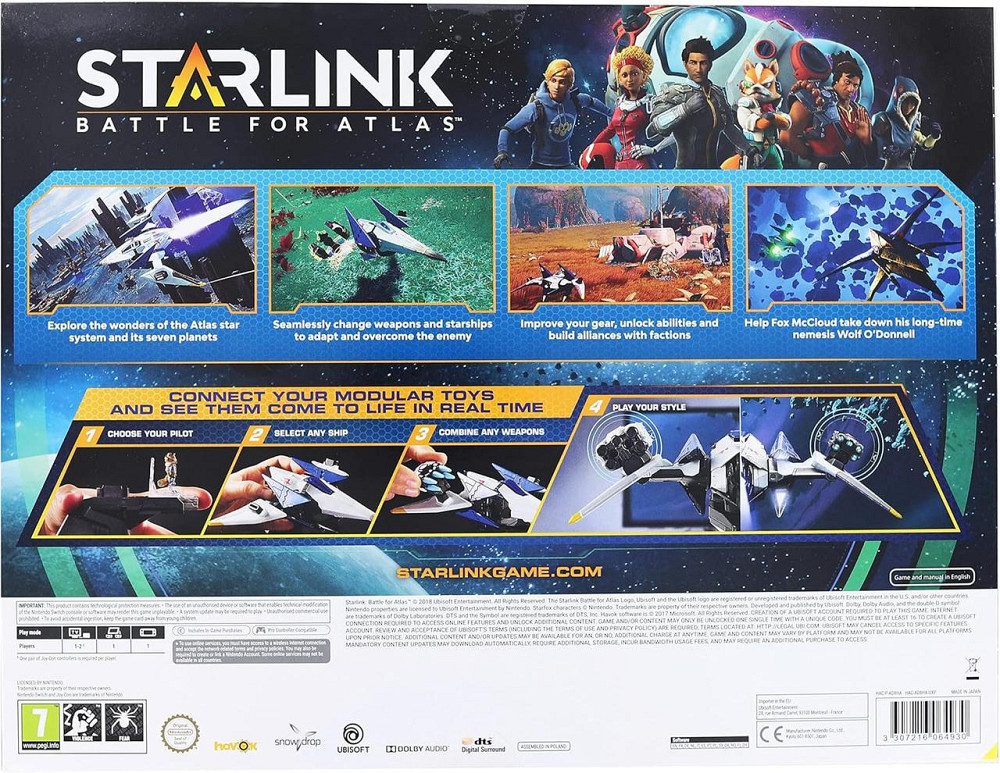 Гра Starlink Battle for Atlas для Nintendo Switch, стартовий ігровий набір з пілотами, зорельотом і зброєю Київ - фото 4