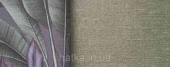 Шпалери вінілові на флізеліні AS creation Della Natura 1.06Х10 однотонні під тканину мішковина зелені Київ