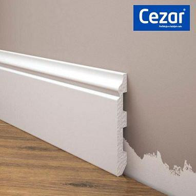 Плинтус под покраску из дюрополимера Элегант LPC - 24 ( 2.44м.п.) 136х16.8мм Днепр - изображение 1