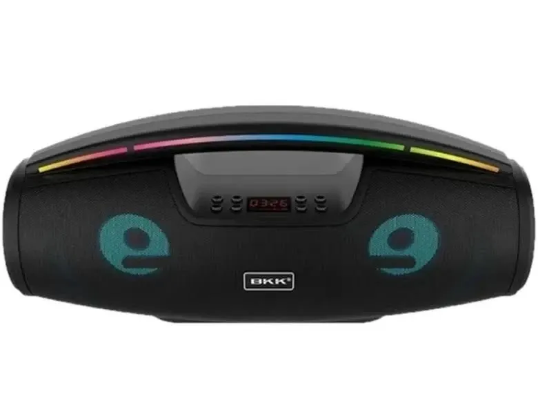 Колонка музична портативна Bluetooth з мікрофоном B100, 40Вт, FM-радіо, USB, TF, AUX, LED підсвітка Одеса - фото 3