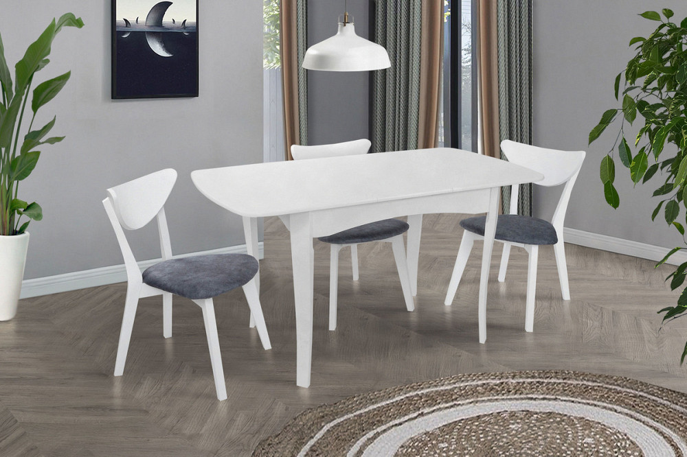 Стіл обідній Челсі (1080+320)*730, білий Киев - изображение 2