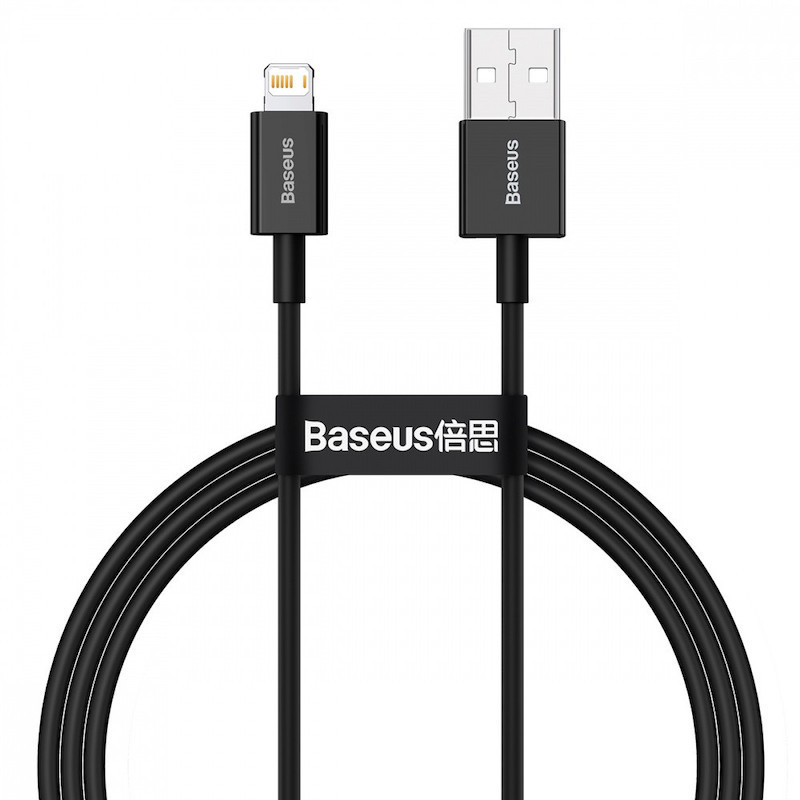 Кабель Baseus Superior Series USB to iP 2.4A 1m Black Київ - фото 3