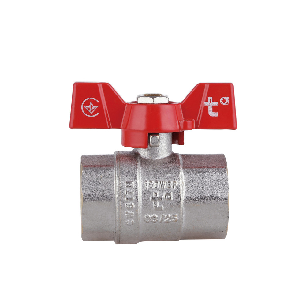 Кран кульовий Thermo Alliance Standart 1" ВР для води (метелик) SD602NW25PN40 Київ - фото 12