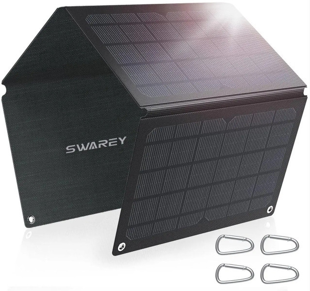 Солнечная панель Solar panel IP67 30W 2xUSB (PD) выхода (BS-030) Винница - изображение 1