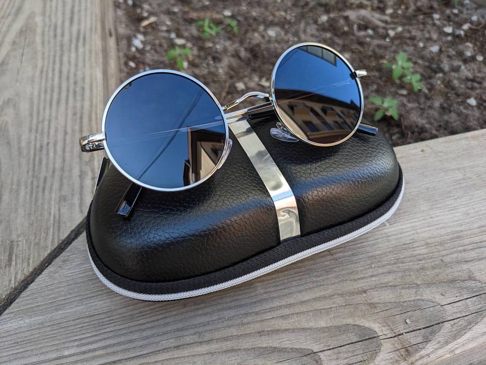 Сонцезахисні окуляри в твердому кейсі Круглі 10598 Луцк - изображение 1