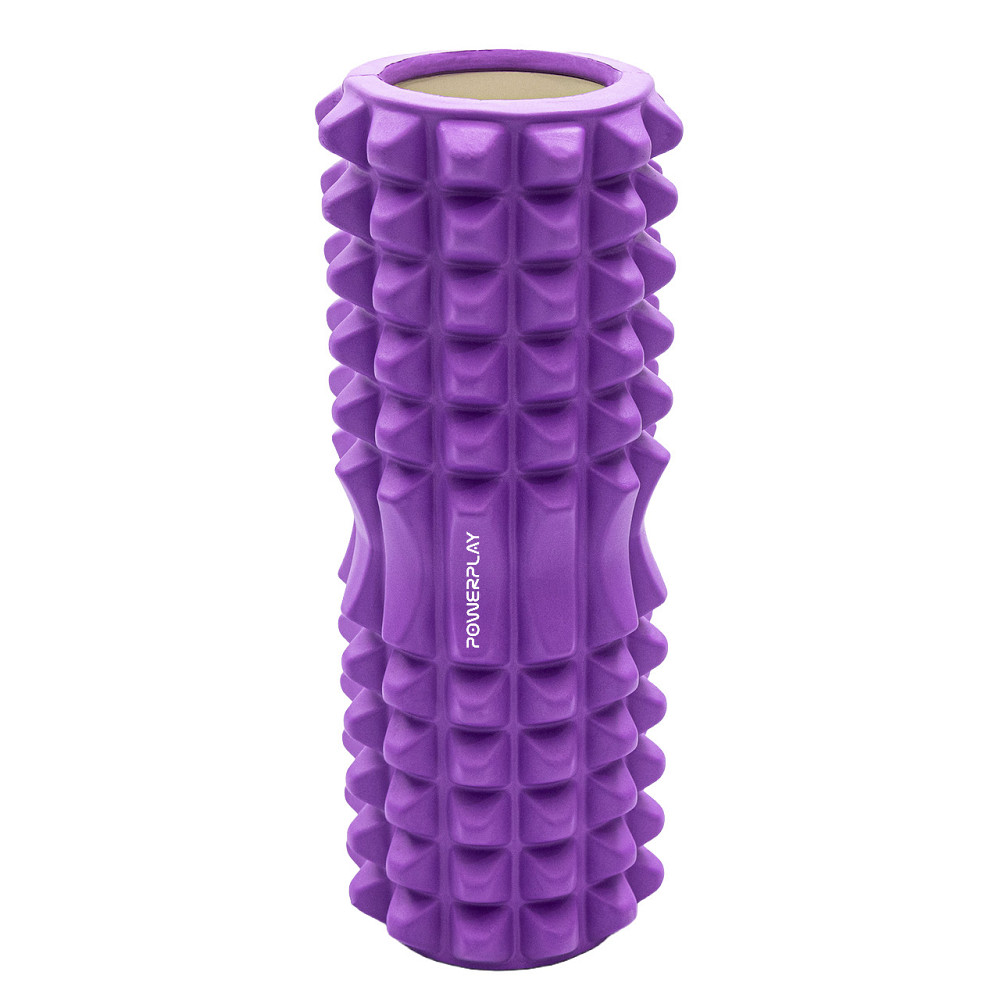 Масажний ролик (роллер) PowerPlay 4405 EVA Massage Roller Фіолетовий (33x12см.) Кам'янське - фото 2