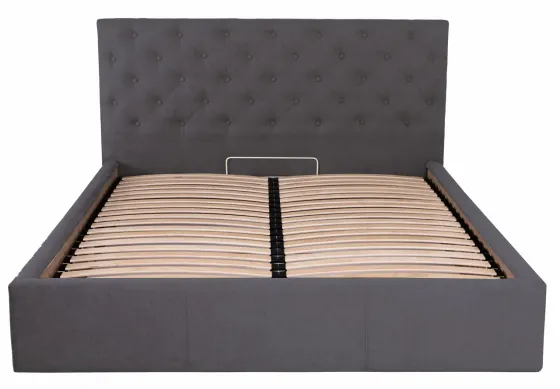 Кровать Двуспальная Coventry VIP 180 х 200 см Мисти Dark Grey С дополнительной металлической цельносварной рамой Темно-серый Киев