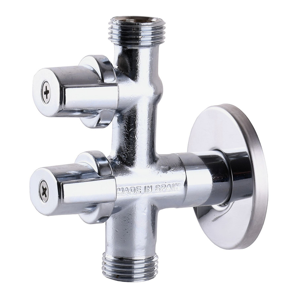 Кран кульовий кутовий подвійний ARCO 1/2″х1/2″х1/2″ COMB15MAC Луцьк - фото 3