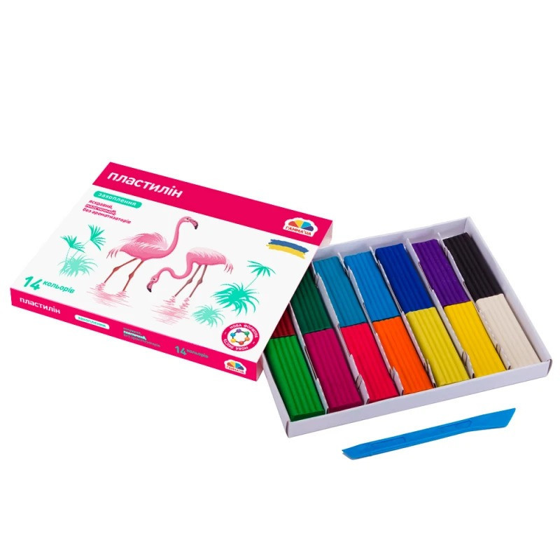 Набір для ліплення пластилін "Захоплення" 200313, 14 кольорів Вінниця - фото 2