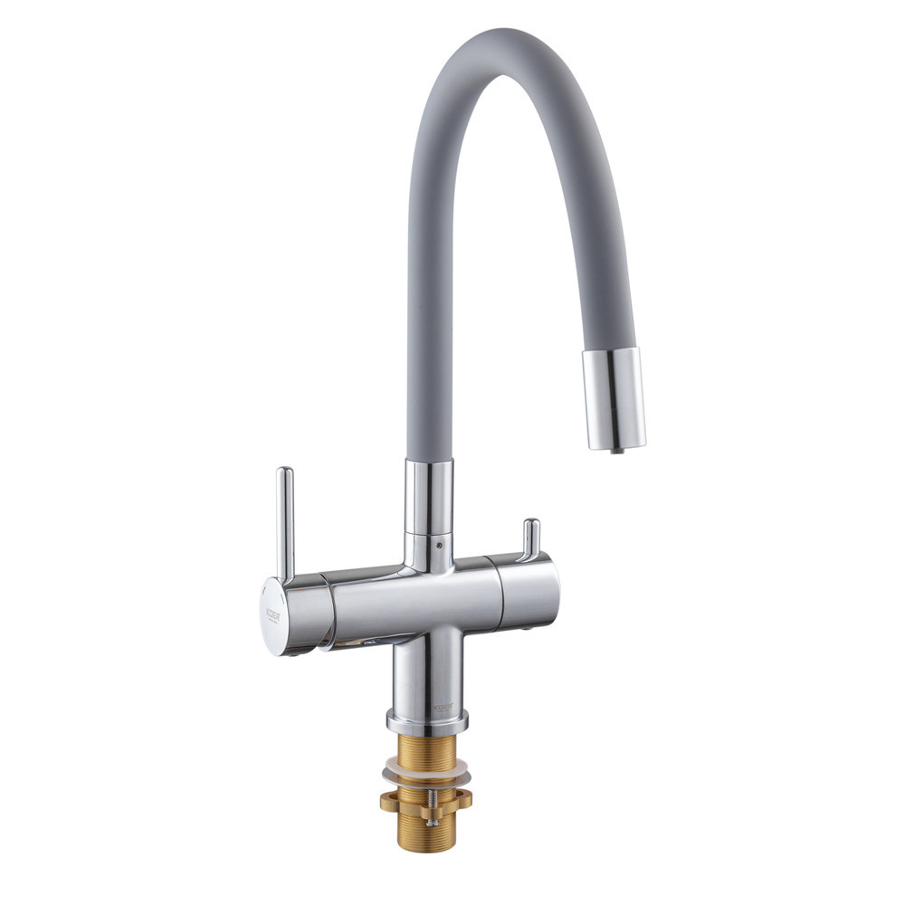 Кухонний змішувач KOER KB-72002-01 з силіконовим гусаком та виводом для питної води KR3383 Харків - фото 8