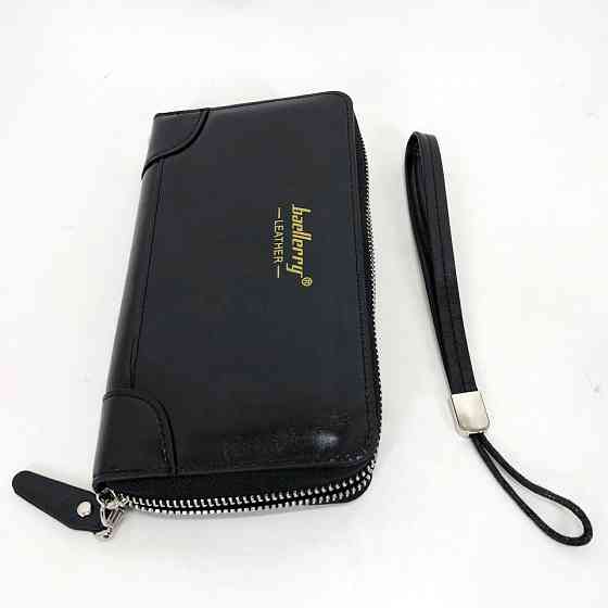 Кошелек для кредиток Baellerry leather black, Кошелек с отделом для фото мужской карточек FI-71 Киев