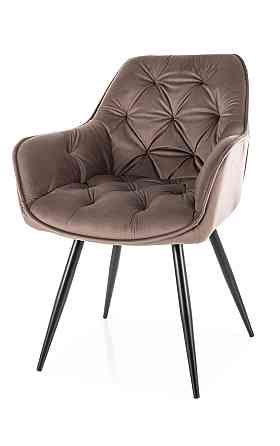 Стілець CHERRY VELVET чорний каркас/капучино BL.38 Киев