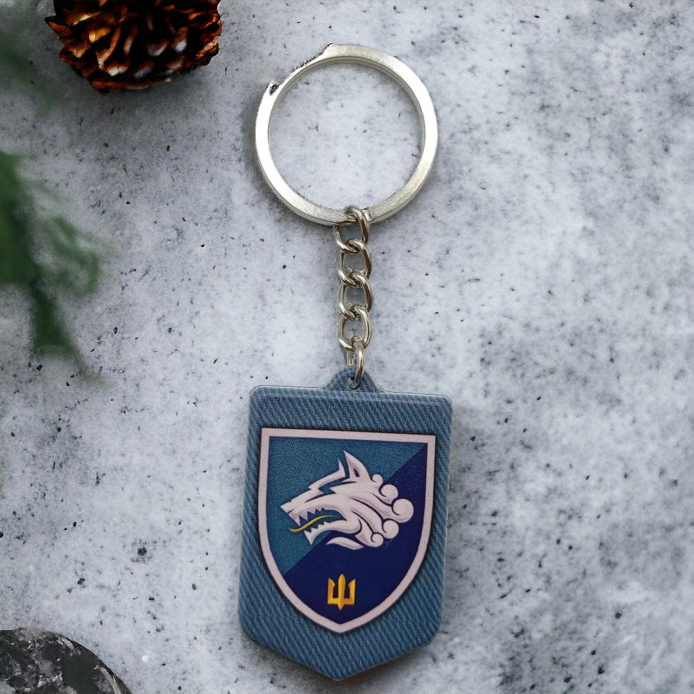 Брелок гумовий 1 окремий батальйон морської піхоти Запоріжжя - фото 1