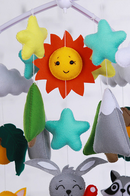 Мобіль на ліжечко WoollyFox «Лісові друзі» Київ - фото 2