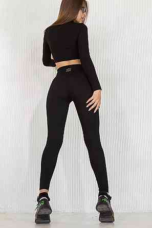 Лосини у рубчик з пуш-ап TotalFit LG146 L, Черный Киев