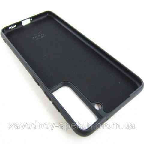 Samsung S21 FE G990 Чехол микрофибра Silicone Cover (черный) Одесса