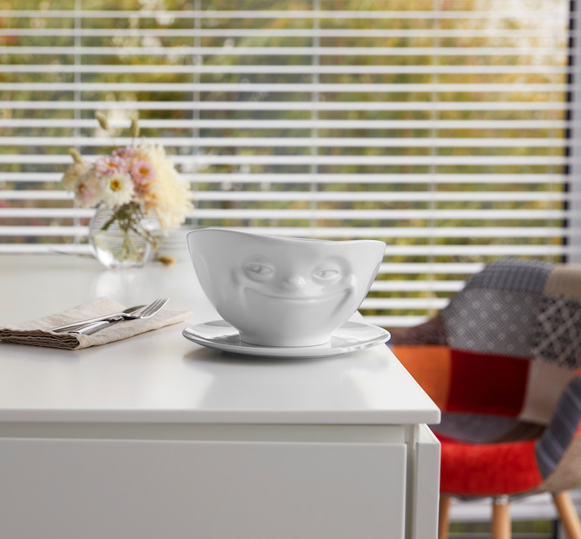 Салатница-пиала Tassen Улыбка (1000 мл) фарфор Белый Киев - изображение 2