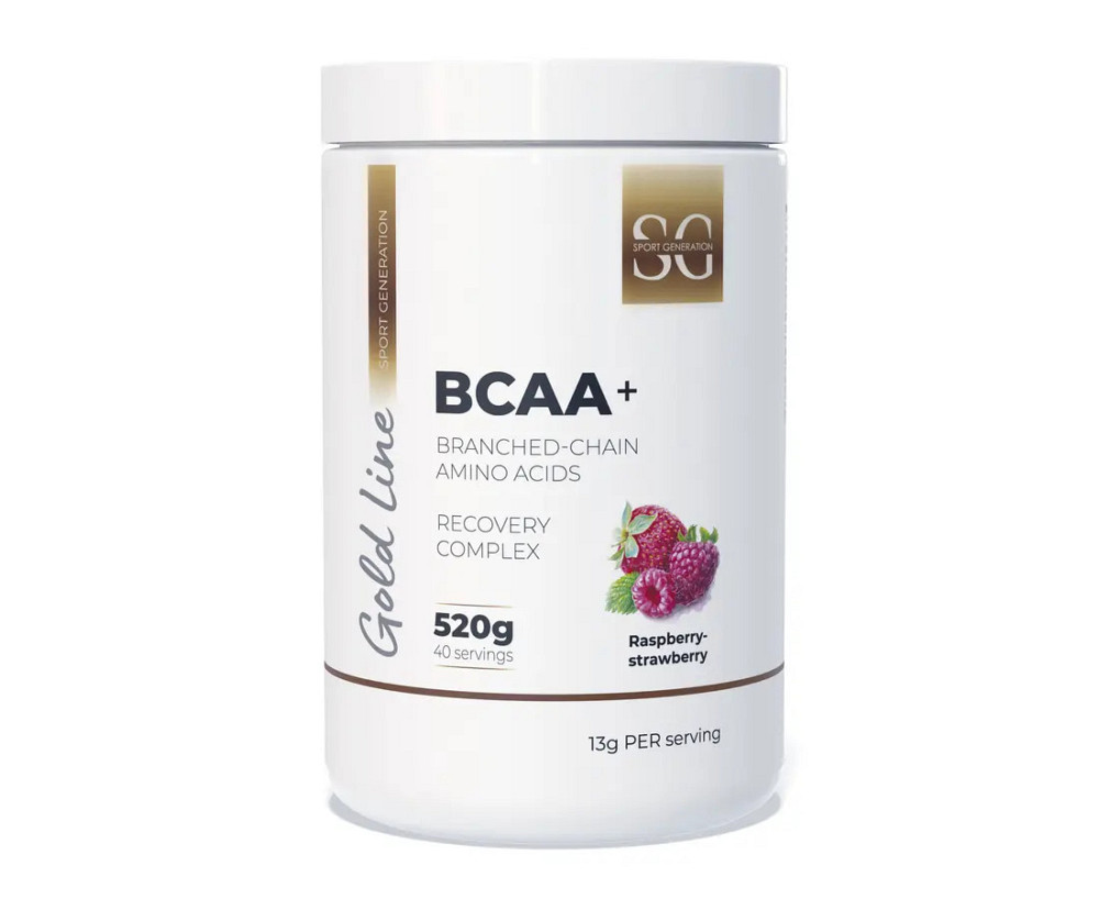 Аминокислоты Sport Generation Gold Premium BCAA+ 520 g (Raspberry Strawberry) Луцк - изображение 1