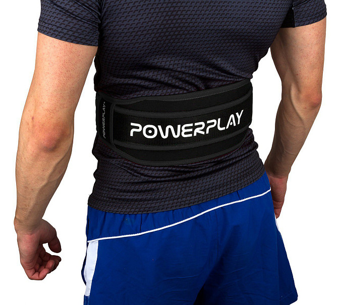 Пояс неопреновий для важкої атлетики Power Play 5546 Black XL Кам'янське - фото 4