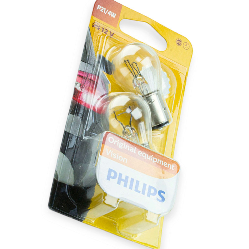 Автолампа 12V P21, 4W BAZ15d PHILIPS (пара) A Мукачево - изображение 1