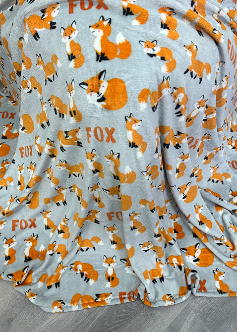Плед-покривало Decorator WellSoft FOX 200х205 см з принтом "Лисички" (87-189) Київ - фото 7