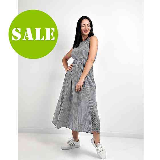 Довга літня сукня "Айріс"| Батал | Розпродаж моделі Київ