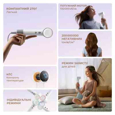 Фен Dreame Hair MINI Pink (AHG11AP) Вінниця