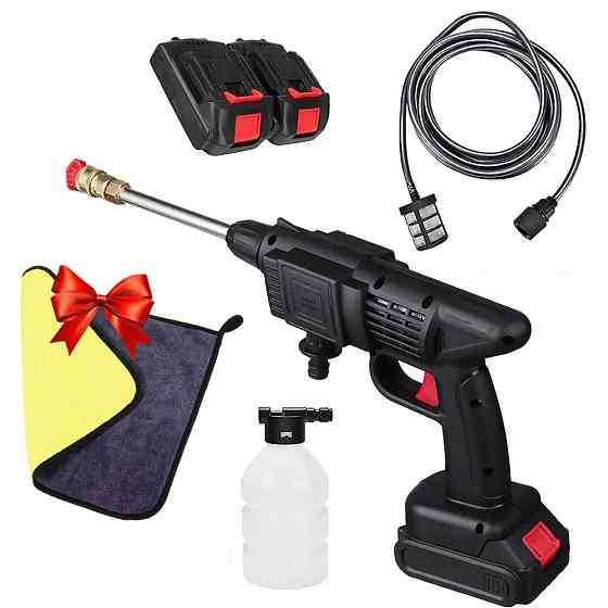 Акумуляторна міні мийка + Подарунок Рушник з мікрофібри 30х30см / Мийка високого тиску + 2 УМБ Київ