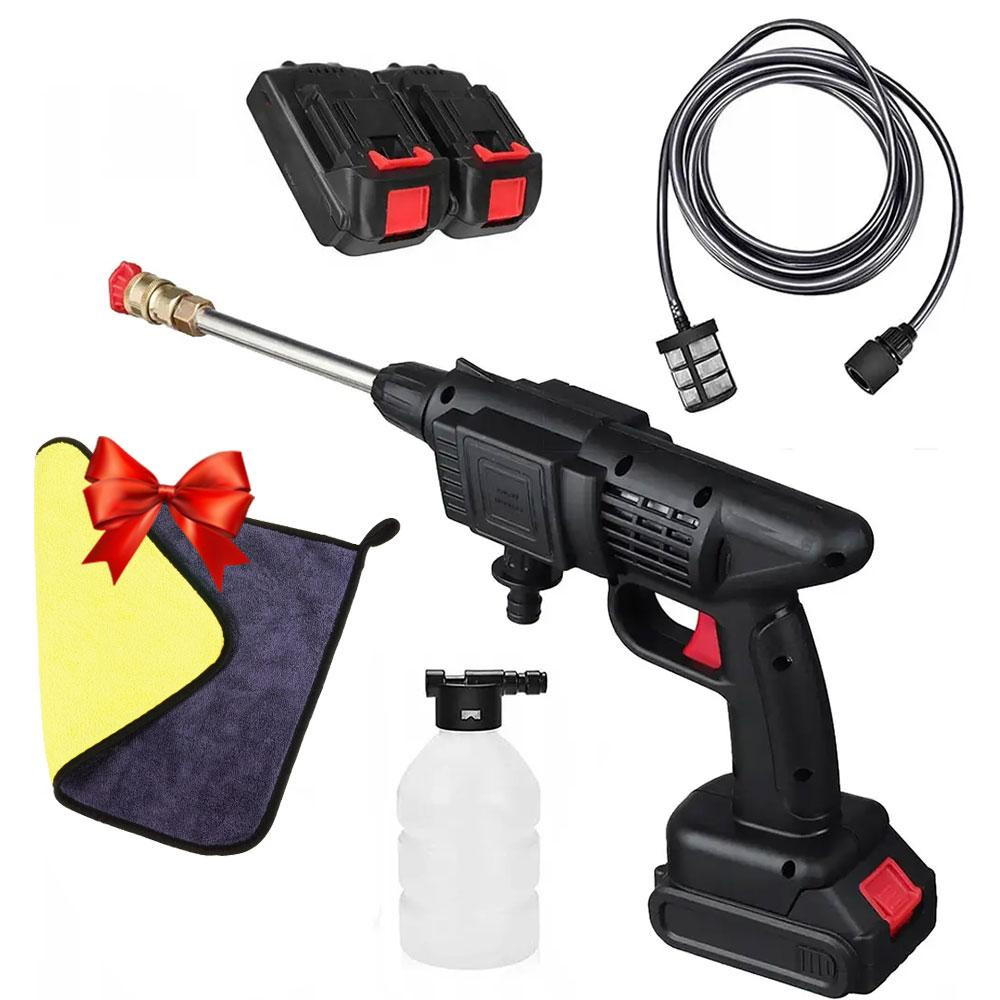 Аккумуляторная мини мойка + Подарок Полотенце из микрофибры 30х30см / Мойка высокого давления + 2 УМБ Киев - изображение 1